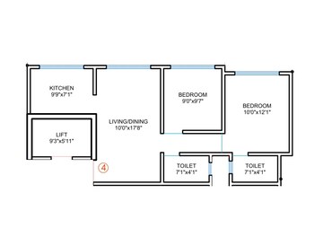  2 BHK Apartment at DGS Sheetal Shashank, Borivali West – for Sale