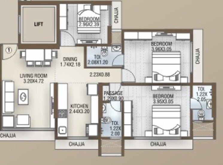 Other, dgs-sheetal-tapovan 3 Bedroom 850 Sq.Ft. Apartment In Malad East Mumbai 8844232