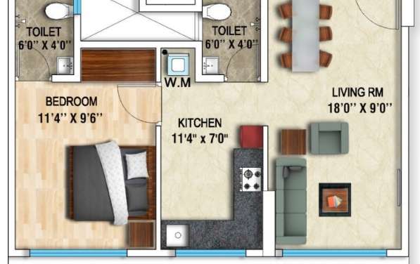dhanraj ashoka grandeur apartment 1 bhk 380sqft 20212531112525
