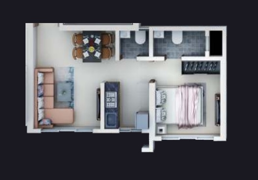 Dimple 19 North 1 BHK Layout