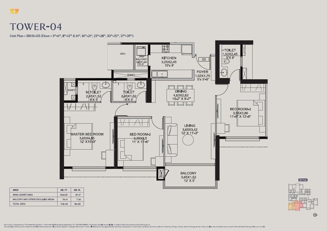Other, dlf-the-westpark 3 Bedroom 1126 Sq.Ft. Apartment In Andheri West Mumbai 8967998
