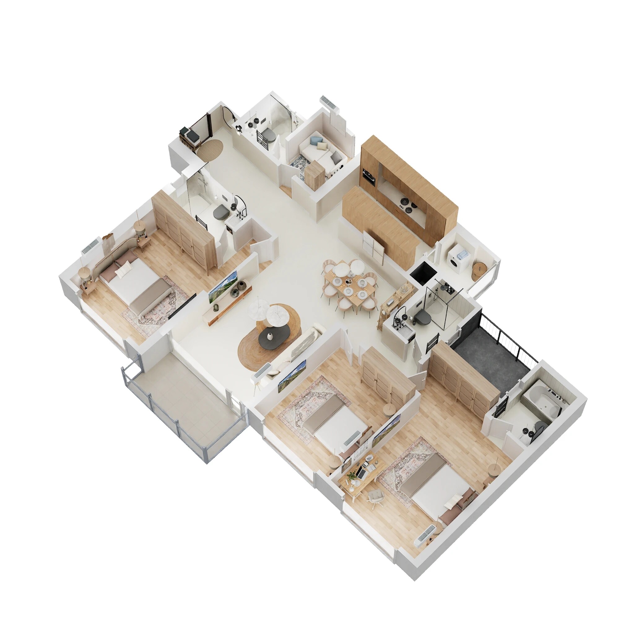 3 BHK 1512 Sq. Ft. Apartment