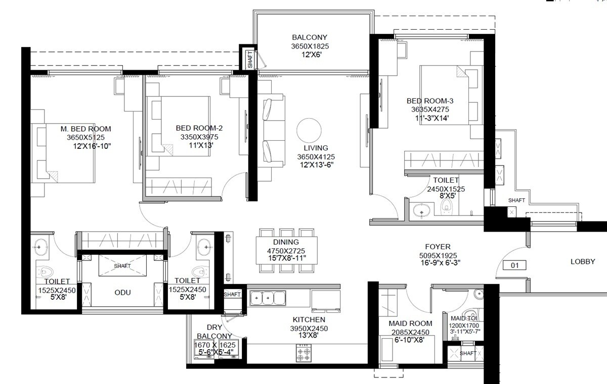 3 BHK Apartment at DLF The Westpark, Adarsh Nagar – for Sale