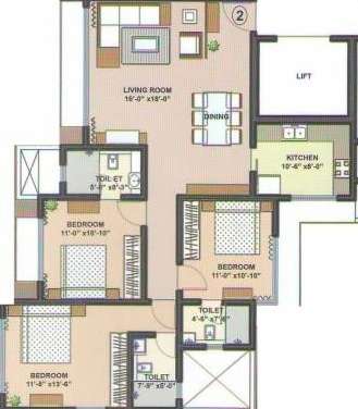 dlh orchid apartment 3 bhk 1600sqft 20215024155028
