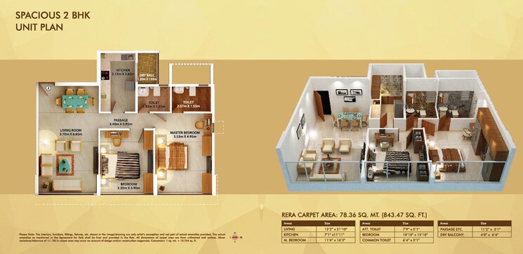 Other, dosti-belleza 2 Bedroom 843 Sq.Ft. Apartment In Mint Colony Mumbai 9288434