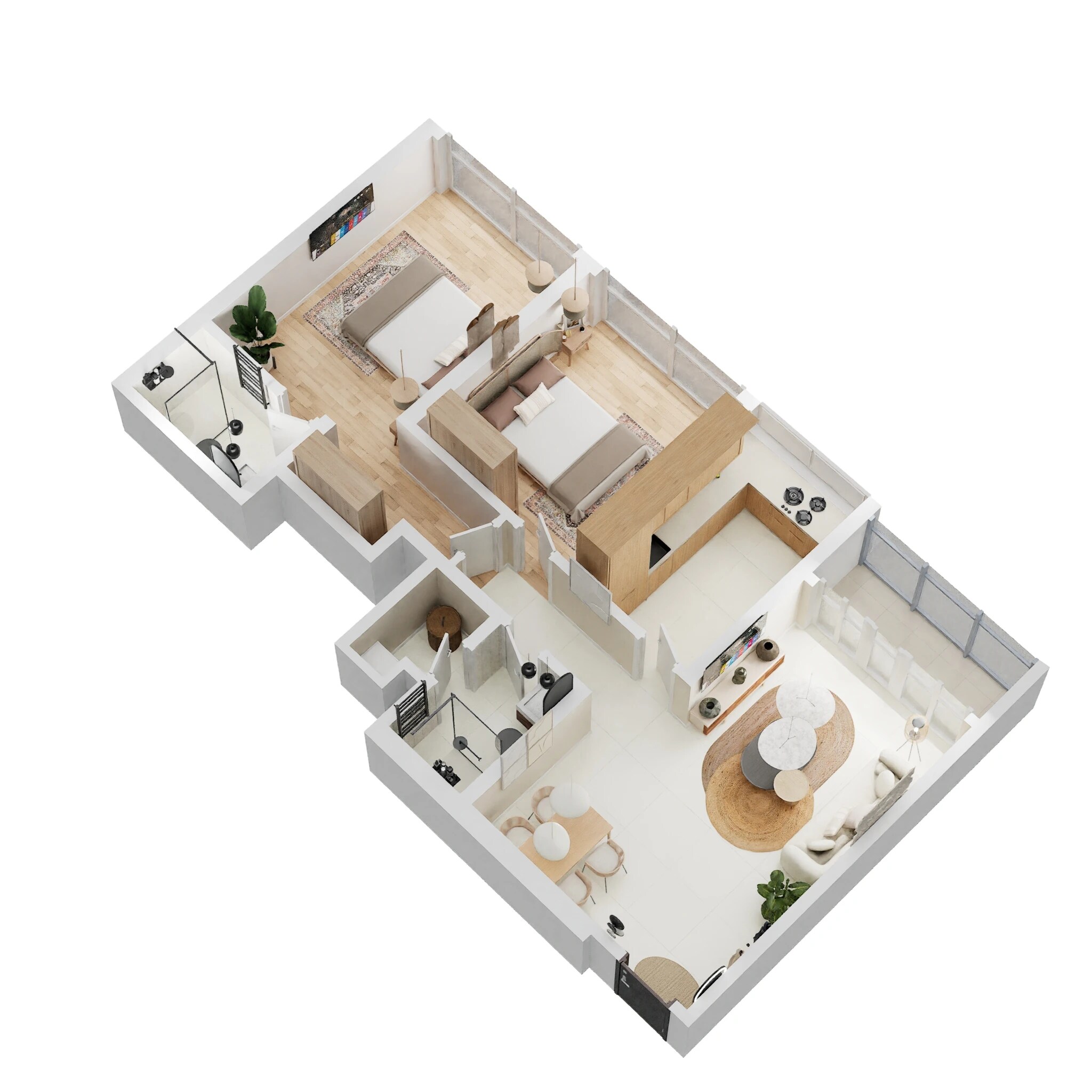 2 BHK 785 Sq. Ft. Apartment