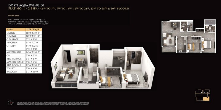 Other, dosti-eastern-bay 2 Bedroom 743 Sq.Ft. Apartment In Wadala Mumbai 8876658