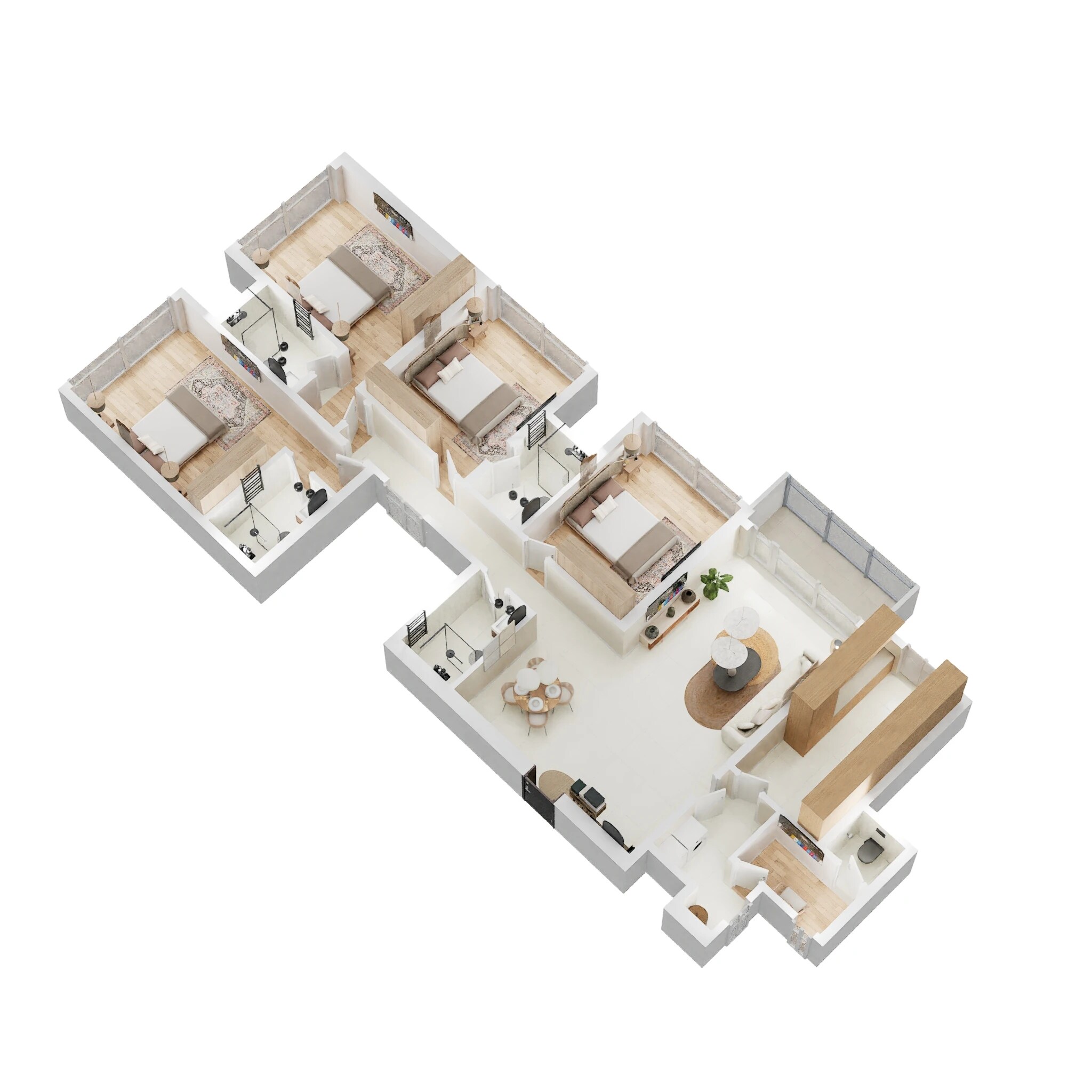 4 BHK 1577 Sq. Ft. Apartment