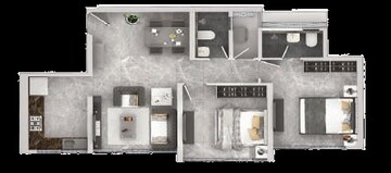  2 BHK Apartment at Dosti Eastern Bay Phase 3, Wadala – for Rent