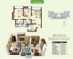 Dosti Pearl I 2 BHK Layout