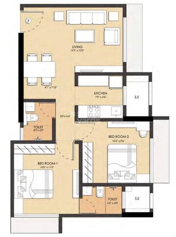  2 BHK Apartment at Dotom Isle, Malad West – for Rent