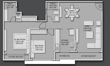  2 BHK Apartment at Dudhawala Proxima Residences, Andheri East – for Rent