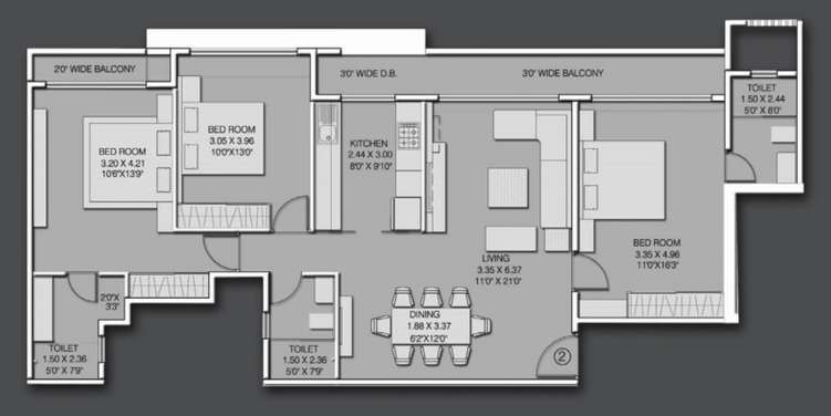 dudhawala proxima residences apartment 3 bhk 1072sqft 20210522190525