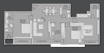  3 BHK Apartment at Dudhawala Proxima Residences, Andheri East – for Rent