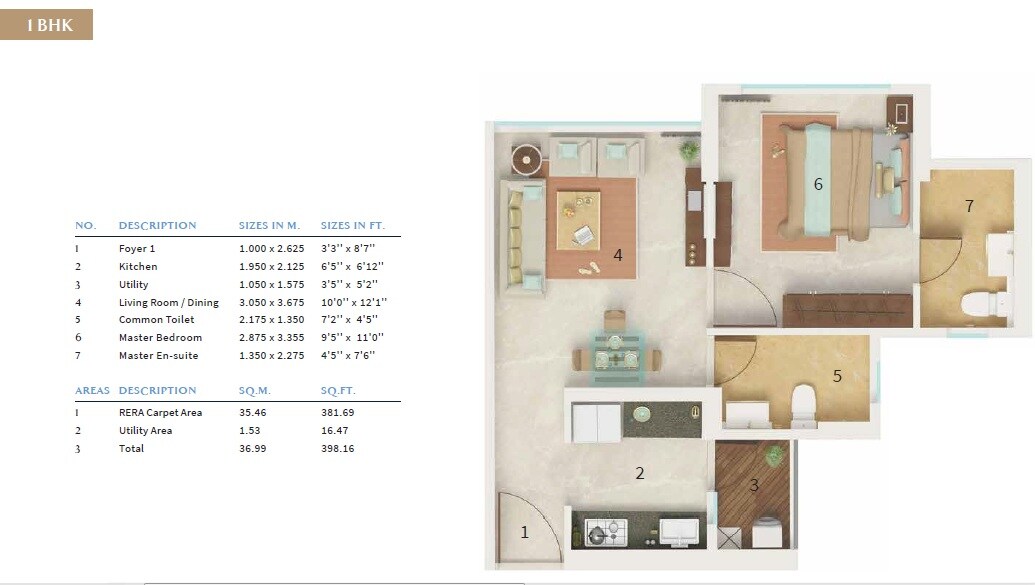  1 BHK Apartment at Dynamix Avanya, Dahisar East – for Sale
