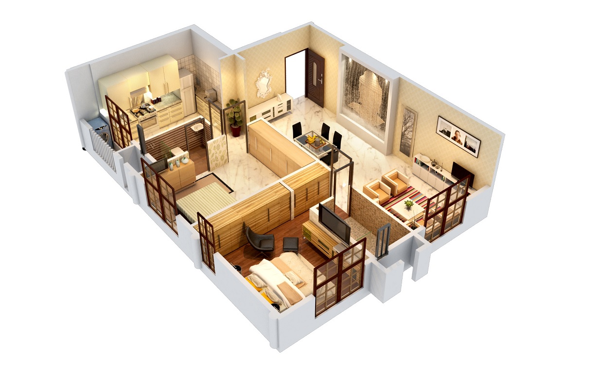 Earth Classic 2 BHK Layout