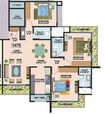 ECO Tower 3 BHK Layout