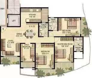 ekta world imperial residency apartment 4 bhk 1925sqft 20201003151037
