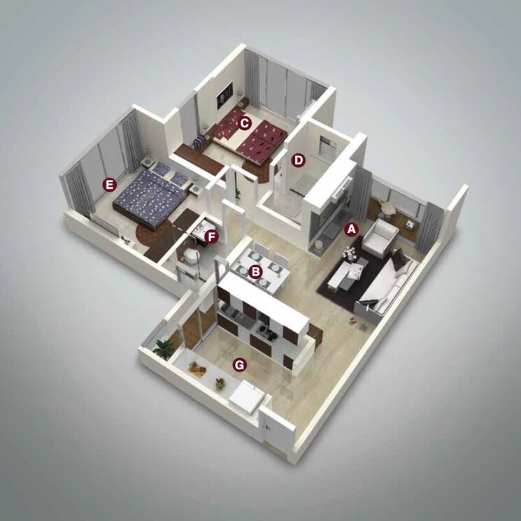 Other, ekta-world-tripolis 2 Bedroom 775 Sq.Ft. Apartment In Goregaon West Mumbai 9385647