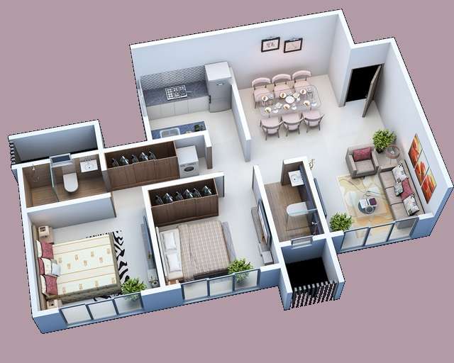 2 BHK 673 Sq. Ft. Apartment in Elegant Residency Andheri
