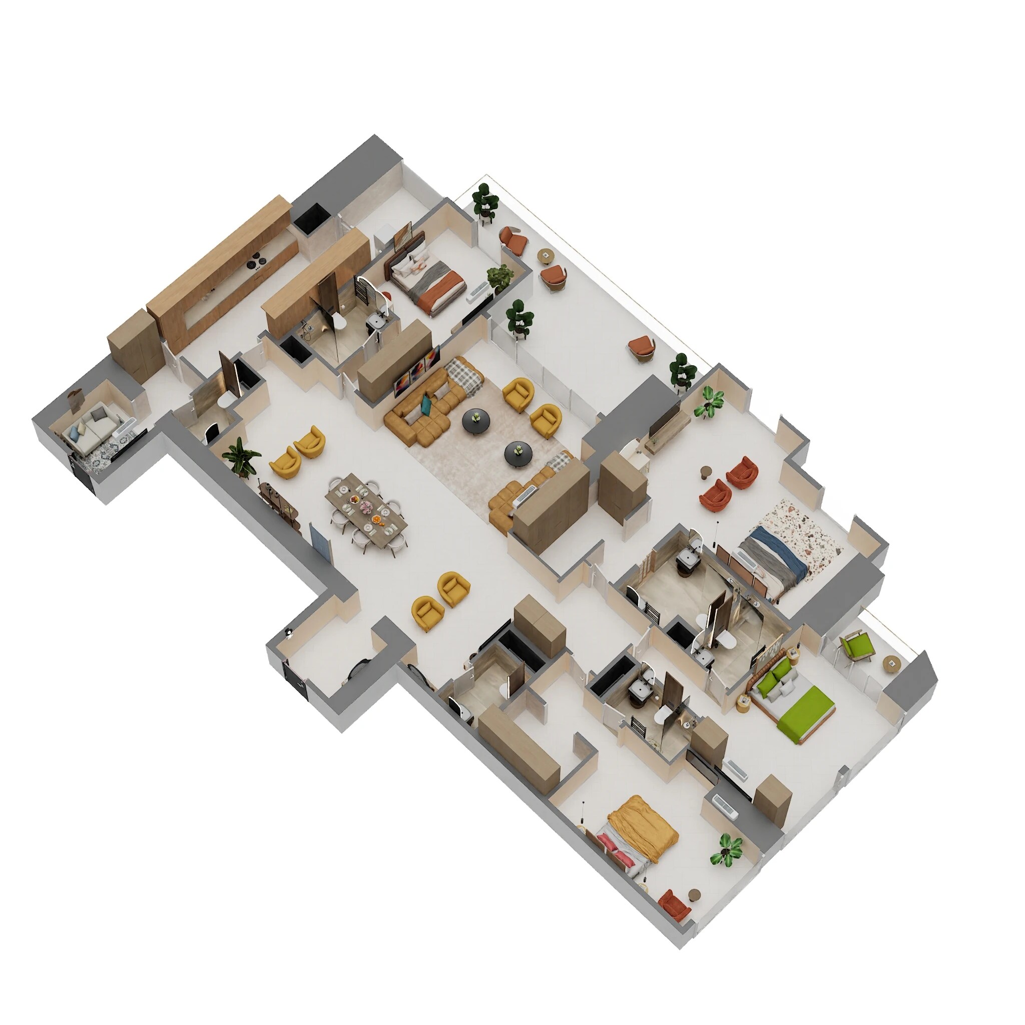 4 BHK 3594 Sq. Ft. Apartment