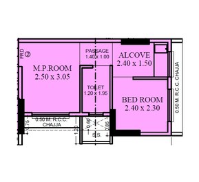 1 BHK 324 Sq. Ft. Apartment in Empire Amba Aashish CHS