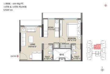  1 BHK Apartment at Empire Meghna, Borivali West – for Sale