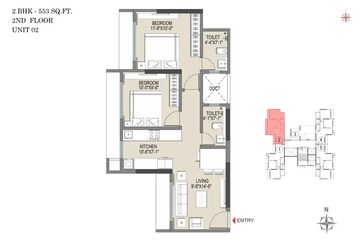  2 BHK Apartment at Empire Meghna, Borivali West – for Sale