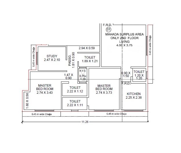 2 BHK 478 Sq. Ft. Apartment in EON Stella