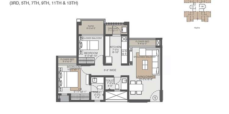 evershine amavi 303 phase 1 apartment 2 bhk 479sqft 20205819175810
