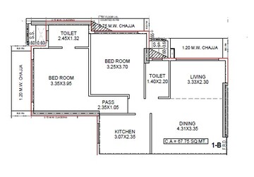  2 BHK Apartment at Evershine Bliss, Bandra West – for Sale