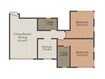 Fortune Paradise Mumbai 2 BHK Layout