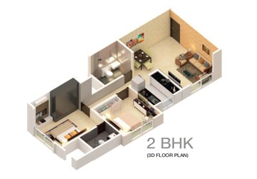  2 BHK Apartment at Gagangiri Elanza CHS, Mulund East – for Sale
