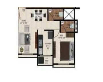  1 BHK Apartment at Ganraj Beauty Landmark, Bhatti Pada – for Rent