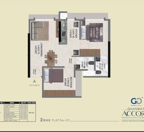 2 BHK 482 Sq. Ft. Apartment in Ghanwat Accord