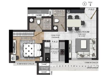  1 BHK Apartment at GHP Mars Suncity, Powai – for Sale