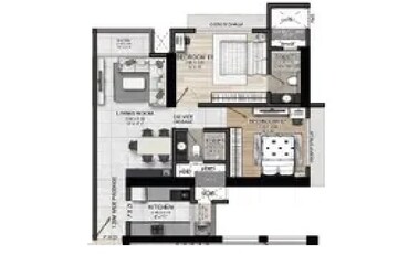  2 BHK Apartment at GHP Mars Suncity, Powai – for Sale
