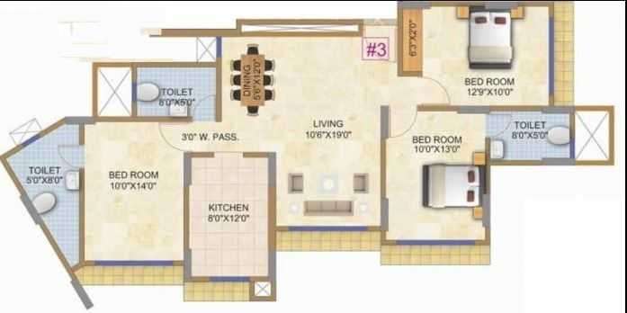 ghp trinityy apartment 3 bhk 962sqft 20202217142236
