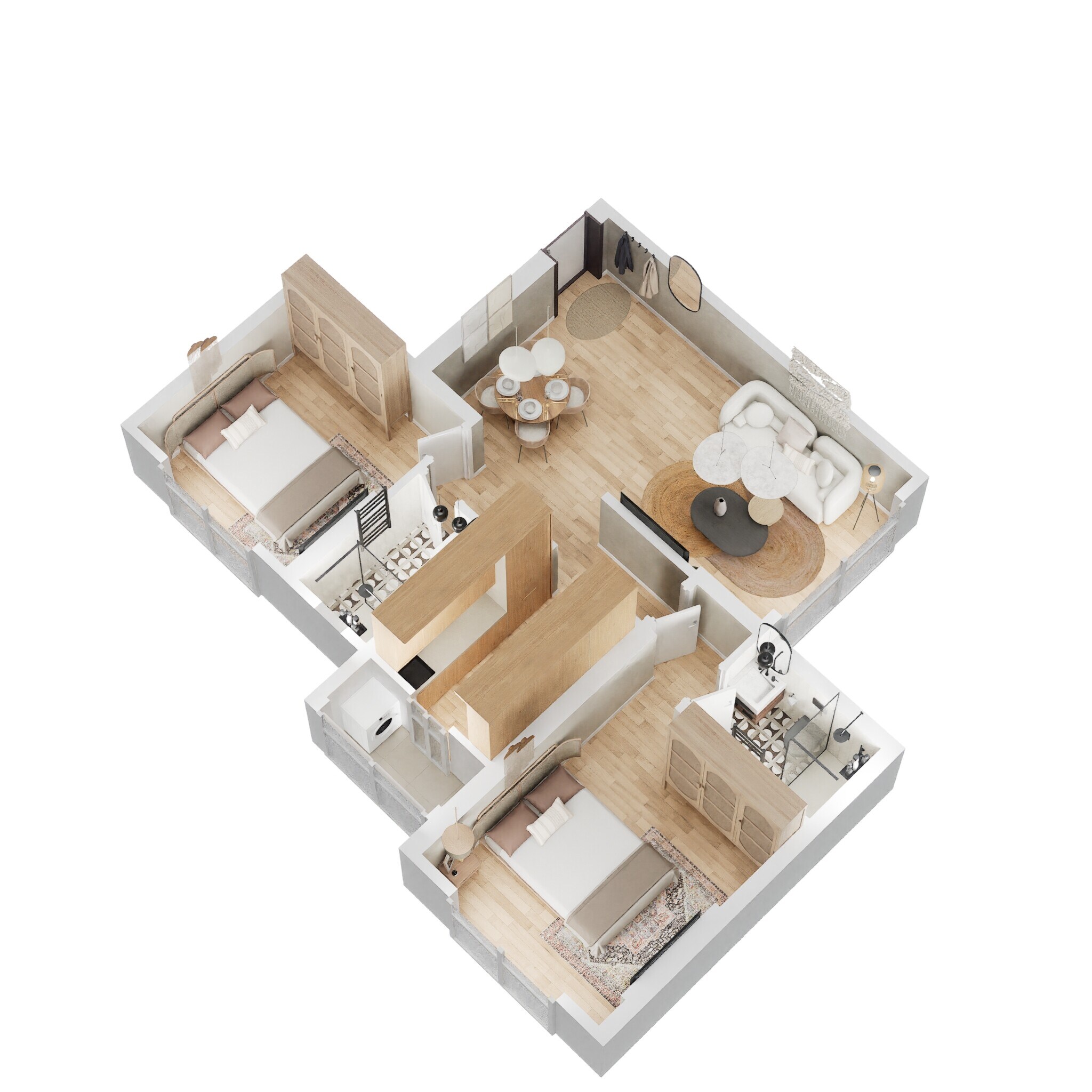 2 BHK 686 Sq. Ft. Apartment