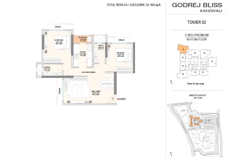 Other, godrej-bliss-kandivali 2 Bedroom 652 Sq.Ft. Apartment In Kandivali East Mumbai 7393853
