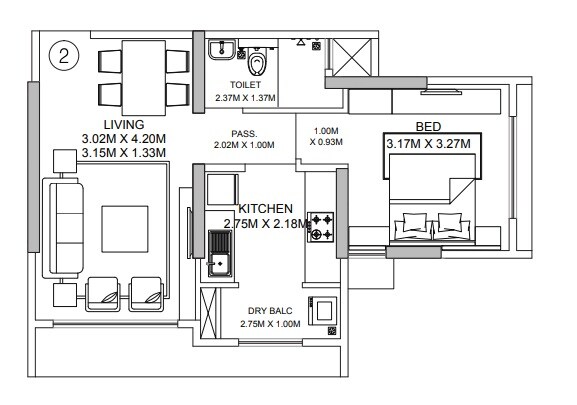 Other, godrej-central 1 Bedroom 450 Sq.Ft. Apartment In Chembur Mumbai 9657793