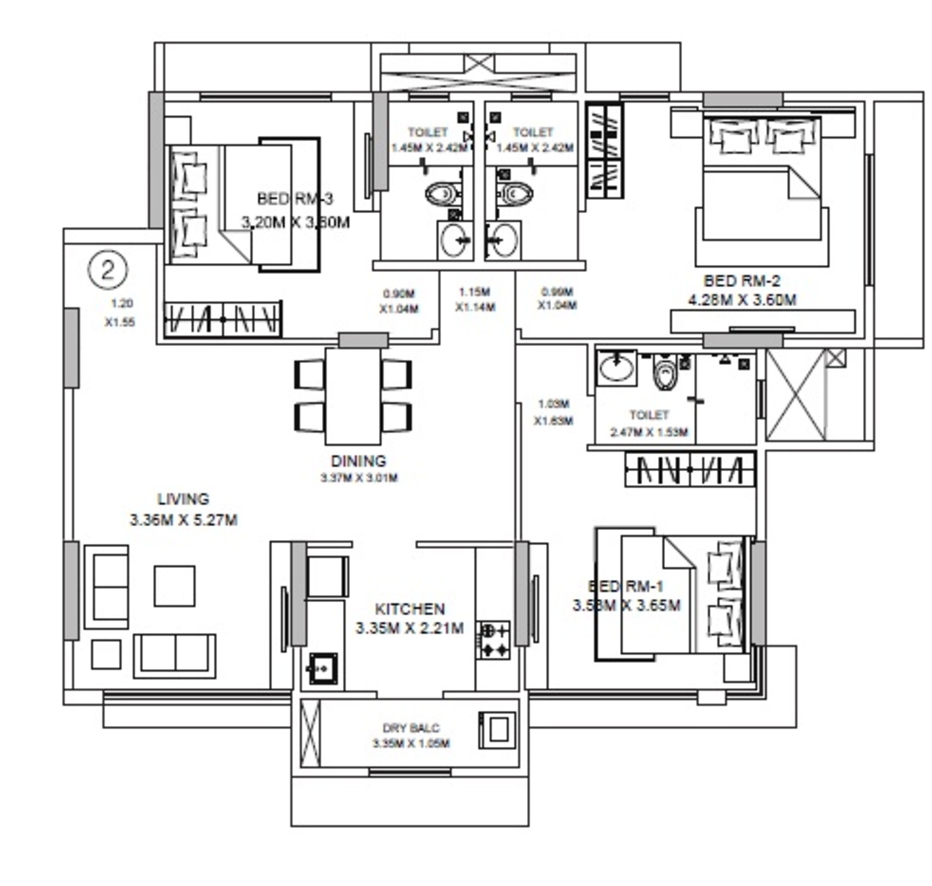 godrej central apartment 3bhk 1084sqft51