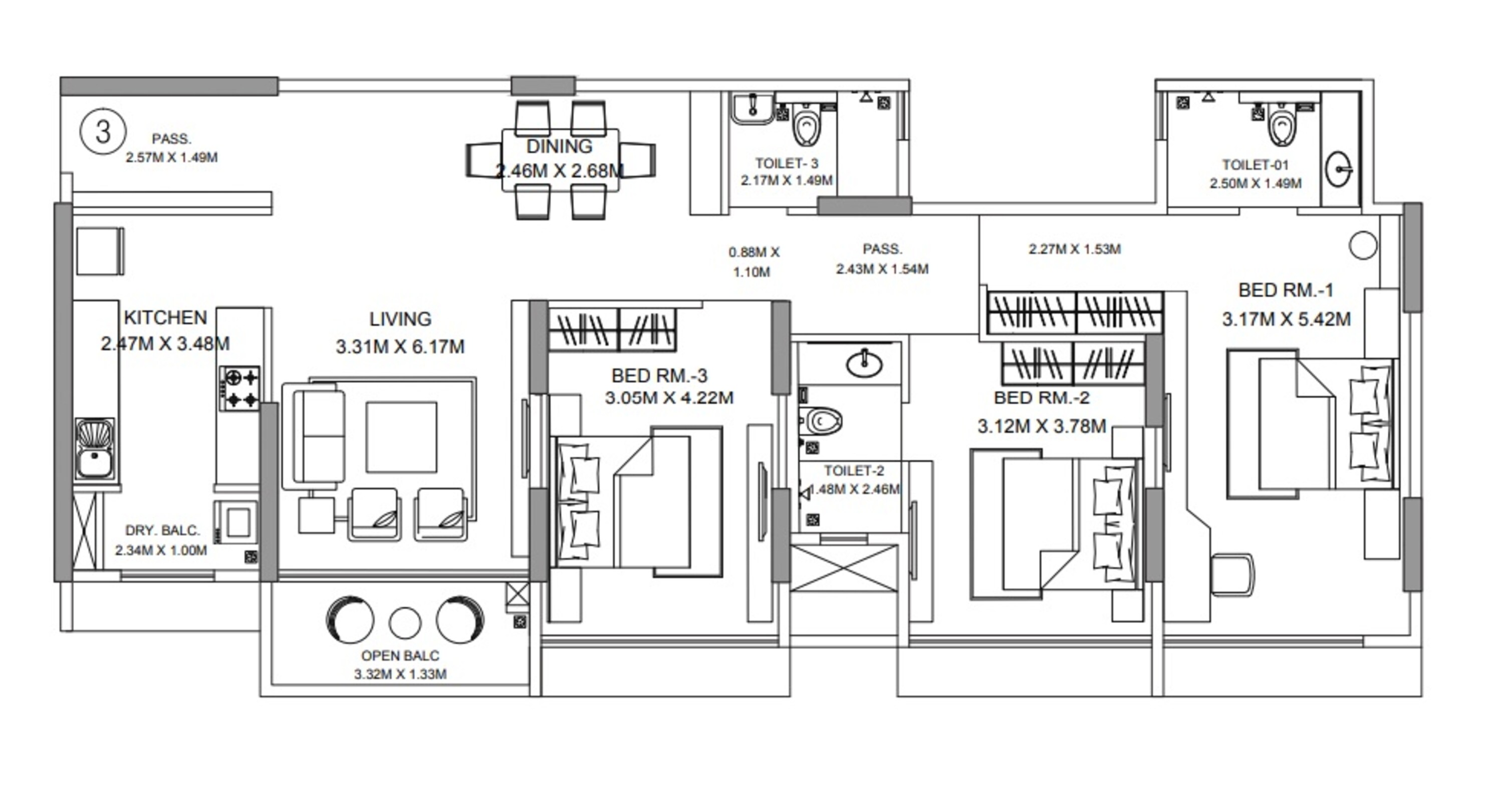 godrej central apartment 3bhk 1165sqft51