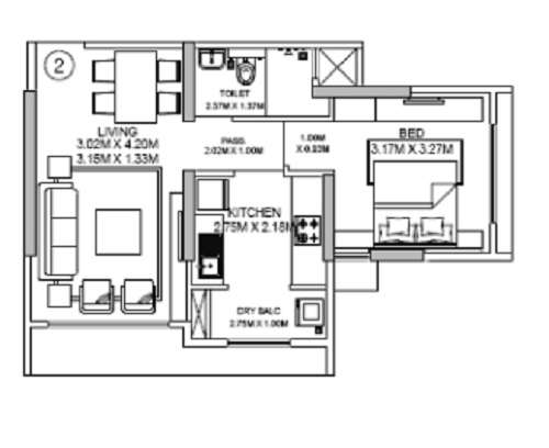 godrej central phase iii apartment 1 bhk 359sqft 20204418104411