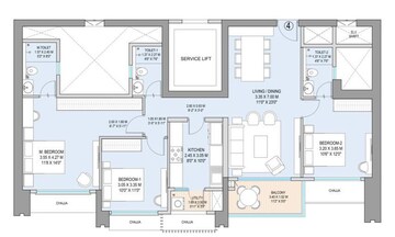  3 BHK Apartment at Godrej Horizon Wadala, Wadala – for Sale