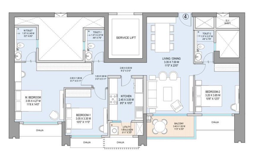 Other, godrej-horizon-wadala 3 Bedroom 1010 Sq.Ft. Apartment In Wadala Mumbai 8875489