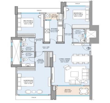  3 BHK Apartment at Godrej Horizon Wadala, Wadala – for Sale