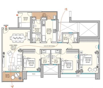  3 BHK Apartment at Godrej Horizon Wadala, Wadala – for Sale