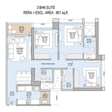  3 BHK Apartment at Godrej Nurture Mumbai, Bhandup West – for Sale