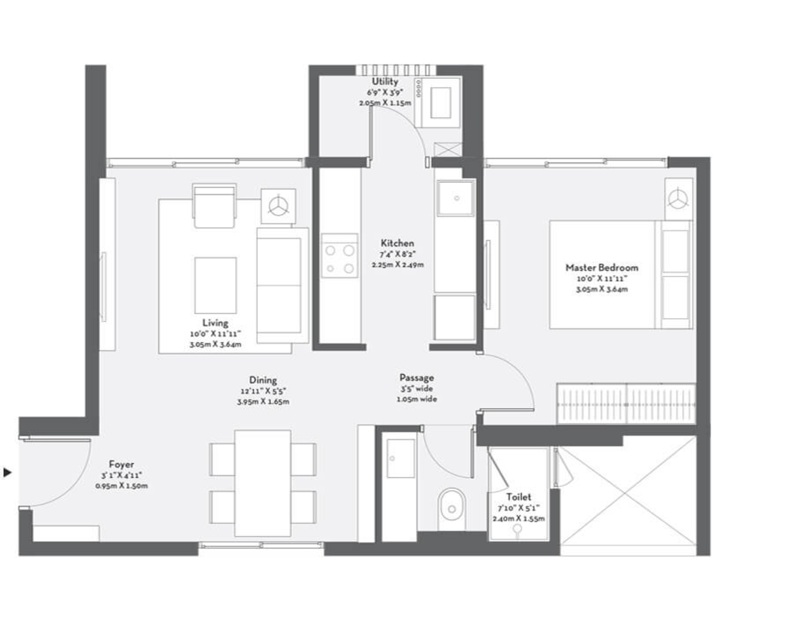 godrej origins the trees apartment 1bhk 465sqft 1